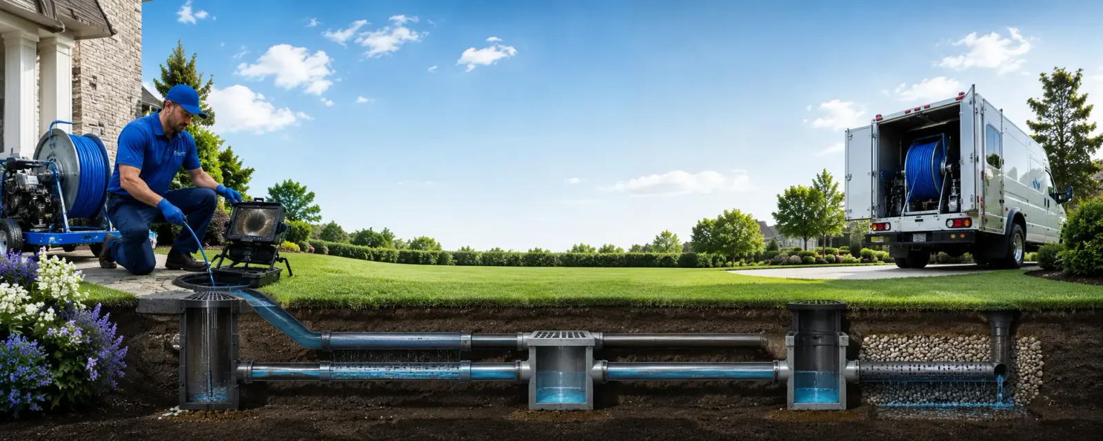 Outdoor drain cleaning information for Hamilton, IA